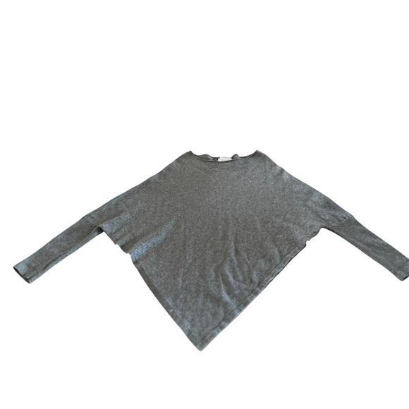 Part Two Florinda Cashmere Blend Poncho Sweater Grey Cozy Elegance - Picture 2 of 8